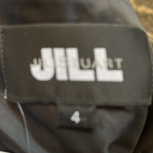 Jill Jill Stuart - Back Zip Mesh Trim Collared A Line Dress Black Size 4 - Picture 6 of 6